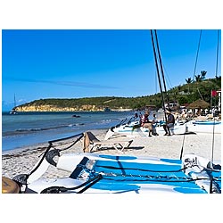 dickenson bay antigua
 caribbean beach west indies  photo stock