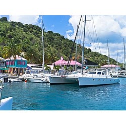 sopers hole tortola marina
 british virgin islands  photo stock