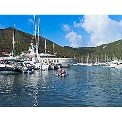 bvi caribbean tortola road town
 marina west indies  photo stock