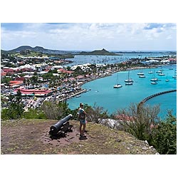 st martin west indies fort louis  photo
 stock