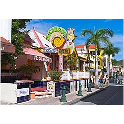 restaurant philipsburg st maarten
 caribbean  photo stock