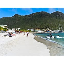 beach philipsburg st maarten  photo
 stock