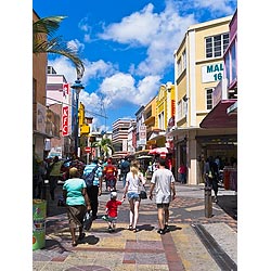 bridgetown barbados swan street
 caribbean  photo stock