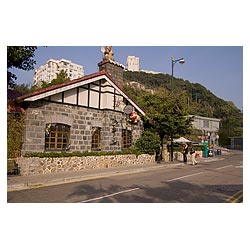 victoria peak look out restaurant hong kong  photo stock