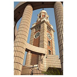 clock tower tsim sha tsui hong kong colonial hk  photo stock