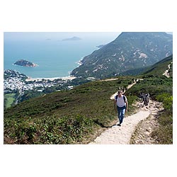 hong kong dragons back trail walking paths shek o  photo stock