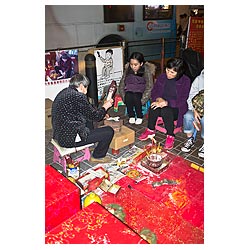 fortune telling hong kong fortune teller woman  photo stock