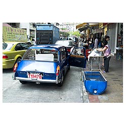 hong kong street food cafe sham shui po  photo stock