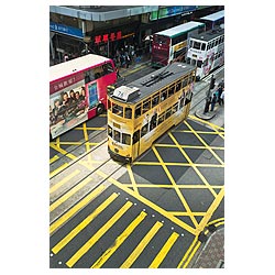 des voeux road hong kong trams central hong kong  photo stock