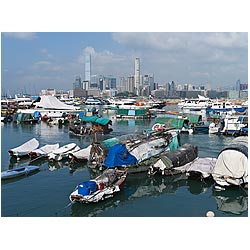 causeway bay typhoon shelter hong kong anchorage  photo stock