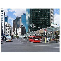 britomart auckland queen street city terminal bus  photo stock