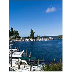 river marina new zealand taupo riverside harbour  photo stock