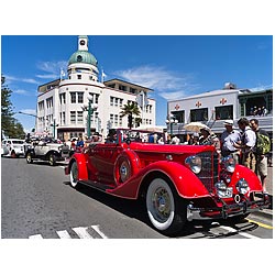 art deco festival napier new zealand classic car  photo stock