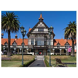 museums rotorua new zealand museum gardens  photo stock