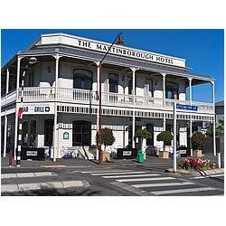 martinborough new zealand hotel colonial building  photo stock