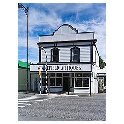 greytown colonial wooden shop building wairarapa  photo stock