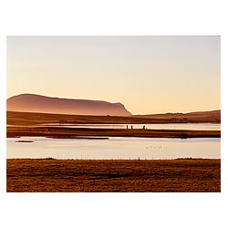 Standing Stones of Stenness - Loch of Harray and Stenness Hoy Hills sunset neolithic scotland bronze age  photo
 