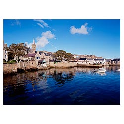 Stromness Harbour - Waterfront boat houses harbour town scotland harbor  photo 