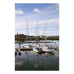 Kirkwall Marina - Boats leisure craft yacht berthed quayside jetty Kirkwall harbour  photo 