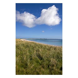 Bay of Lopness - Scotland beach grass dunes white sandy beach remote island sky  photo 