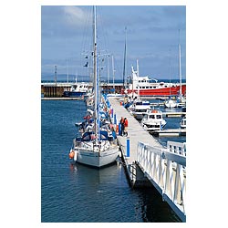 Kirkwall Marina - Boats leisure craft yacht berthed quayside jetty Kirkwall harbour  photo 