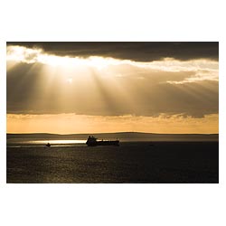 Oil tanker - Tugs manoeuvring super tanker vessel  photo 