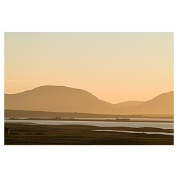 Loch of Harray - Harray and Stenness Loch countryside Hoy Hills  photo 