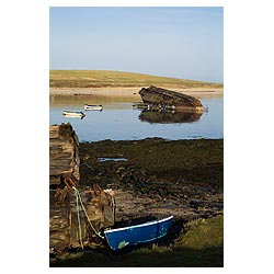 3rd Churchill Barrier - Fishing boats and wrecked block ship hull Weddel Sound  photo 