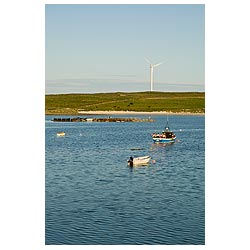 Weddell Sound - Fishing boat fish farm and wind turbine  photo 