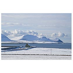 Hall of Clestrain - Explorer John Raes house Scapa Flow snowscape snow winter field landscape  photo 