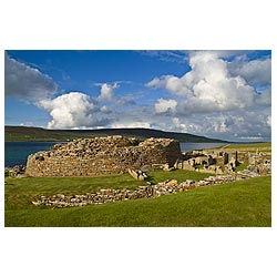 Gurness - Iron age broch defensive fortifications ruined settlement  photo 