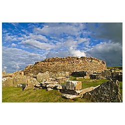 Gurness - Iron age broch defensive fortifications ruined settlement  photo 