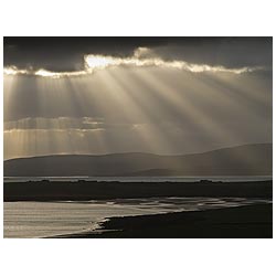 scotland storm - Sunbeam black stormy clouds atomspheric sky rays cloud scottish isles  photo 