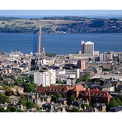 Tay bridge - City Tay road bridge and River Tay scotland cityscape view skyline  photo 