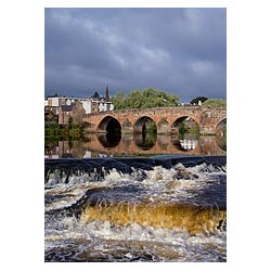 Devorgilla bridge - Multiple stone arch bridge across River Nith  photo 