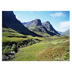 The Three Sisters glen coe - Rugged Scottish valley craggy mountainous peaks scotland munros mountains  photo
 