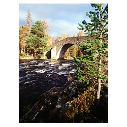 Invercauld Bridge - Jacobite era General Wade military bridge across River Dee single arch  photo 