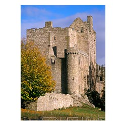  - 14th century Scottish castle ruins tower house scotland castles autumn  photo 