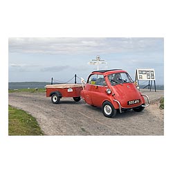  - BMW Isetta signpost tourist attraction driving scotland car  photo 