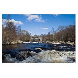 Tummel bridge - General Wade military road bridge over River Tummel rapids  photo 