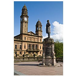 Paisley Town Hall - Thomas Coats statue Paisley Town hall centre  photo 