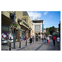 Eastgate shopping centre - Mark and Spencer street outside city summer busy scotland  photo 