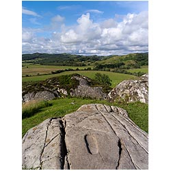 Kilmartin Glen - Stone footprint Dunadd Hillfort Crag fort Dalriada  photo 