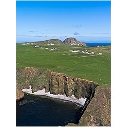  - Cliff stone beach croft cottage houses village Sheep Rock scotland isles  photo 